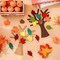 192-piece Fall Tree of Thanks Felt Craft Kit Autumn Tree Maple Leaves Ornaments Felt Board for DIY Art Craft, Fall Thanksgiving Party Gift Supplies Home Classroom Door Wall Hanging Tree Decor.